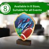 Arden American Football Helmet Real Wood Shield Trophy