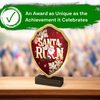 Arden Dasher Santa Run Real Wood Shield Trophy