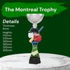 Montreal Cricket Helmet Silver Cup Trophy