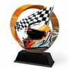 Onyx Stainless Steel Motor Racing Trophy