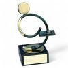 Bilbao Dominoes Player Handmade Metal Trophy