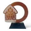 Festive Gingerbread House Trophy