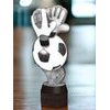 Frontier Classic Real Wood Football Goalkeeper Trophy