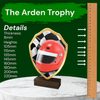 Arden Motor Racing Helmet Real Wood Shield Trophy