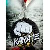 Rincon Classic Karate Black Acrylic Medal