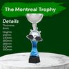 Montreal Swimming Goggles and Stopwatch Silver Cup Trophy