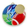 Aurum Amercian Football Stainless Steel Logo Insert Medal