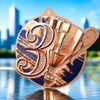 Aurum 3rd Place Bronze Stainless Steel Medal