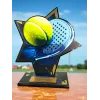 Liano Metal & Acrylic Star Padel Trophy