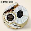 Dodeca Pistol Shooting Stainless Steel Logo Insert Medal