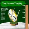 Grove Rugby Real Wood Trophy