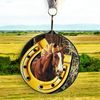 Rincon Colour Horse Riding Black Acrylic Medal