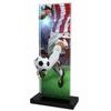 Apla Red and White Football Kit Trophy