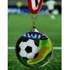 Hercules Texture Print Football Boot Medal