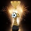 Vancouver Classic Football Boot and Ball Gold Cup Trophy