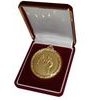 Deluxe Velour Medal Box Red 70mm