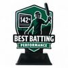Pavilion Best Batting Performance Cricket Trophy