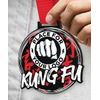 Giant Kung Fu Black Acrylic Logo Medal
