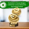 Grove Classic Curling Real Wood Trophy