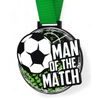 Giant Man of the Match Black Acrylic Football Medal