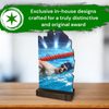 Shard Swimming Eco Friendly Wooden Trophy