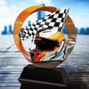 Onyx Stainless Steel Motor Racing Trophy