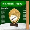 Arden Classic Netball Real Wood Shield Trophy