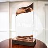 United American Football Acrylic Wood Fusion Trophy
