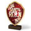 Arden Dasher Santa Run Real Wood Shield Trophy