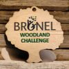 Custom Made Economy Tree Shape Real Wood Logo Medal