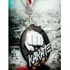 Rincon Classic Karate Black Acrylic Medal