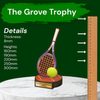 Grove Tennis Real Wood Trophy