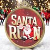 Dasher Santa Run Texture Print Full Colour Medal