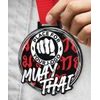 Giant Muay Thai Black Acrylic Logo Medal