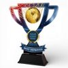 Stadium Most Improved Football Cup Trophy