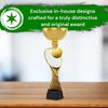 Vancouver Classic Tennis Racket and Ball Gold Cup Trophy