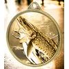 Pike Fishing Texture Classic Print Gold Medal