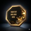 Hex Wood & Metal MVP Plaque