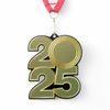 2025 Stainless Steel Logo Insert Gold Medal