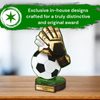Grove Football Goalkeeper Real Wood Trophy