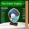 Arden Badminton Real Wood Shield Trophy