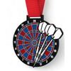 Giant Darts Black Acrylic Medal
