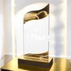 United American Football Acrylic Wood Fusion Trophy