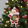 Jolly Santa Darts Christmas Bauble