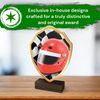 Arden Motor Racing Helmet Real Wood Shield Trophy