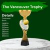 Vancouver Classic Tennis Racket and Ball Gold Cup Trophy