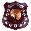 Mercia Basketball Mahogany Wooden 11 Year Annual Shield