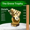 Grove Classic Pool Real Wood Trophy