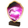 Arden Glitterball Real Wood Shield Trophy