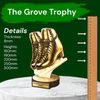 Grove Classic Black Ice Skating Boot Real Wood Trophy